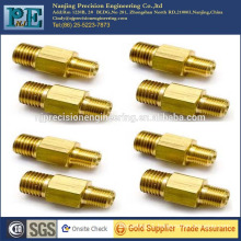 Nanjing supply high precision cnc machining customized brass stub bolt